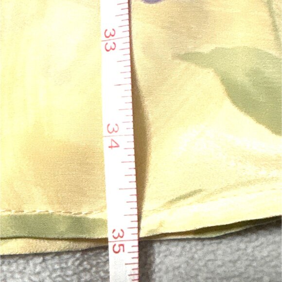 Vtg Jody Smith Classics Floral Yellow Maxi Skirt 16 coquette spring cottage - Picture 5 of 5